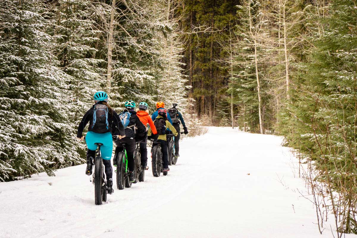 Fatbiking-in-Banff-Healy-Creek Fatbiking in Banff Healy Creek